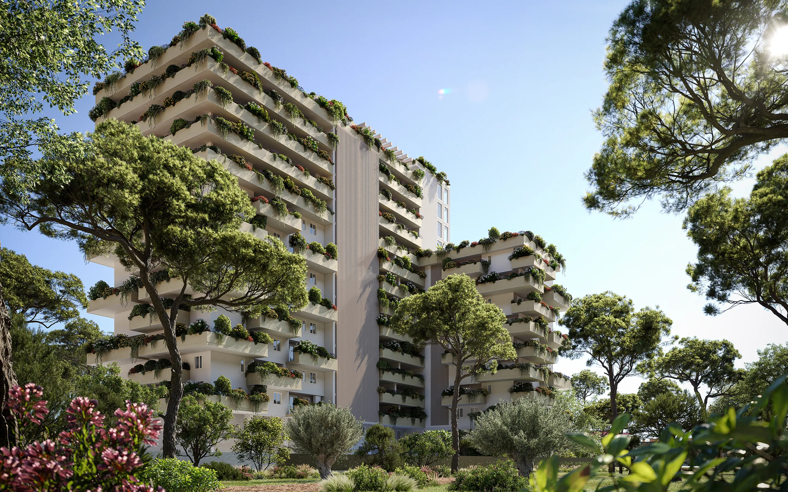 Odea Bari, nuovo progetto residenziale a San Pasquale Alta con architettura contemporanea immersa nel verde